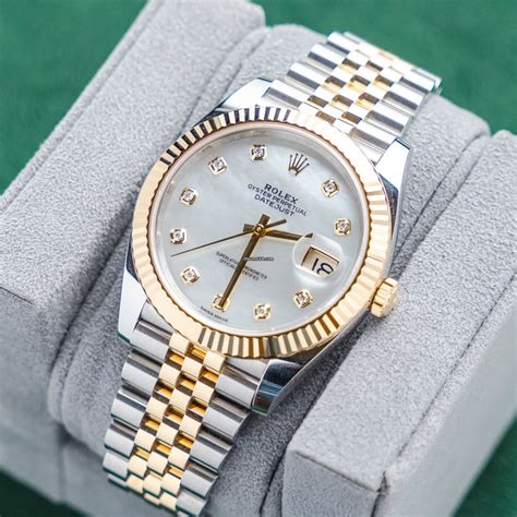 rolex datejust 2 tone diamond|Rolex Datejust 2 for sale.